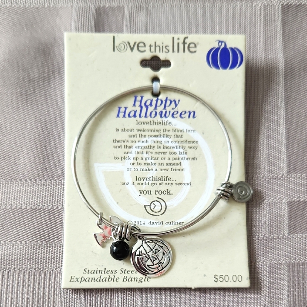 Silver Charm Bangle